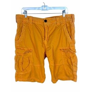 Brunotti Orange Cargo Shorts Men's XL Utility Outdoor 10" Inseam Cotton
